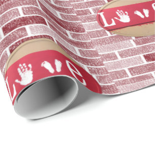 Papier Cadeau Papier d'emballage de la Saint-Valentin