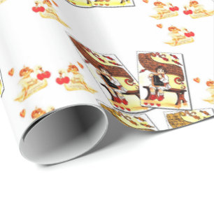 Papier Cadeau Papier d'emballage de la Saint-Valentin