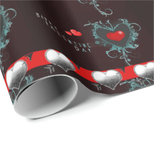 Papier Cadeau Papier d'emballage de la Saint-Valentin