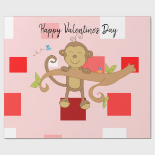 Papier Cadeau Papier d'emballage de la Saint-Valentin