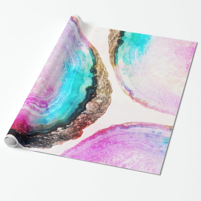 Papier Cadeau Papier d'emballage de l'agate V2 (Déroulé)