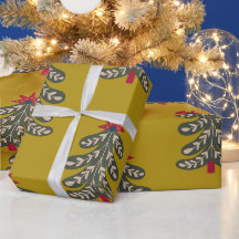Papier d'emballage de l'arbre de Noël