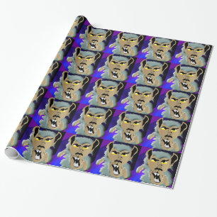 Papier Cadeau Papier d'emballage de loup-garou