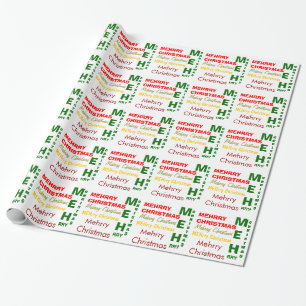 Papier Cadeau Papier d'emballage de Meme Meh d'Internet de Noël