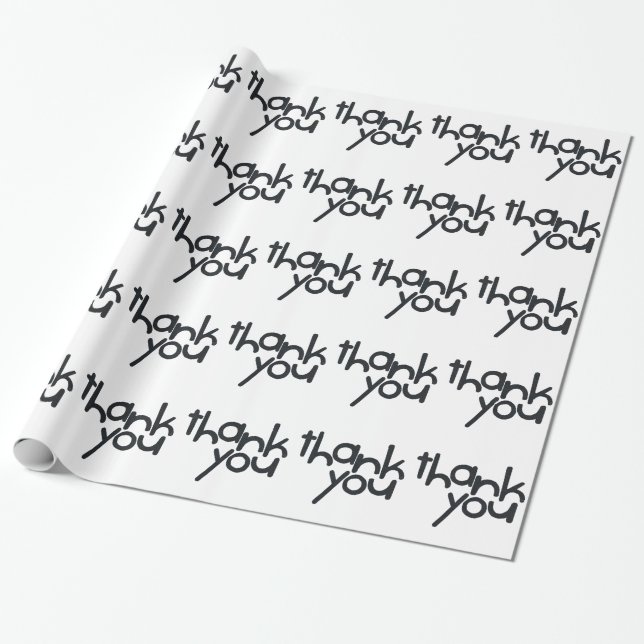 Papier Cadeau Papier d'emballage de Merci (Déroulé)