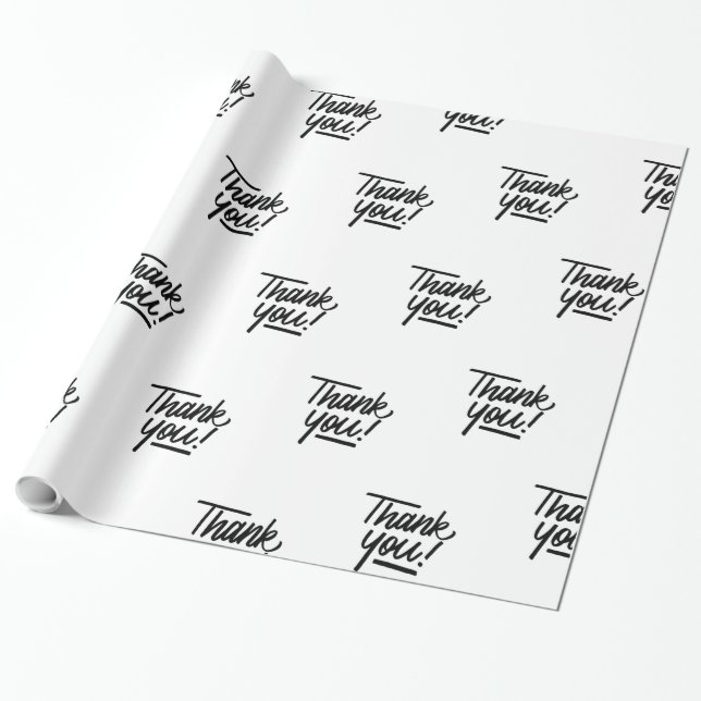 Papier Cadeau Papier d'emballage de Merci (Déroulé)