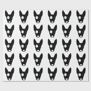 Papier Cadeau Papier d'emballage de MOTIF de BULL-TERRIER