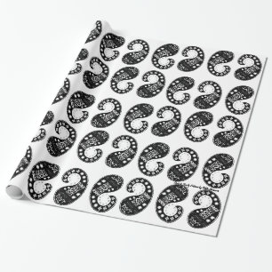 Papier Cadeau Papier d'emballage de motif de Paisley