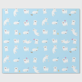 Papier Cadeau Papier d'emballage de motif de Pekingese