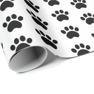 Papier Cadeau Papier d'emballage de motif mignon d'empreinte de