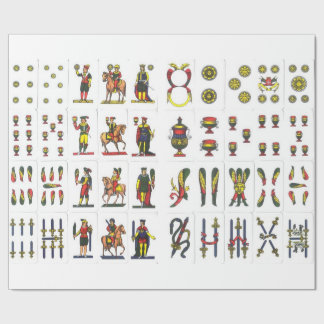 Papier Cadeau Papier d'emballage de Napoletane de carte
