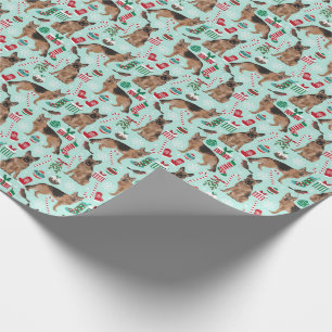 Papier Cadeau Papier d'emballage de Noël allemand Shepherd