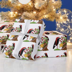 Papier Cadeau Papier d'emballage de Noël de Country Crow
