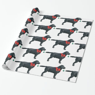 Papier Cadeau Papier d'emballage de Noël de Labrador