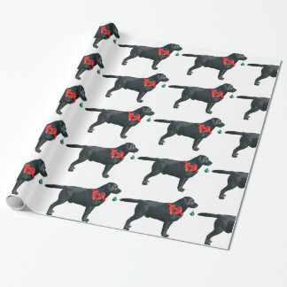 Papier Cadeau Papier d'emballage de Noël de Labrador