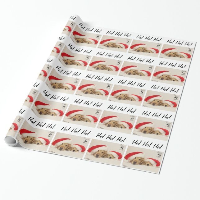 Papier Cadeau Papier d'emballage de Noël de ParkerPup et de (Déroulé)