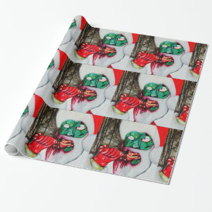Papier Cadeau Papier d'emballage de Noël de Père Noël de zombi