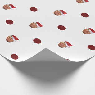 Papier Cadeau Papier d'emballage de Noël de point de polka de