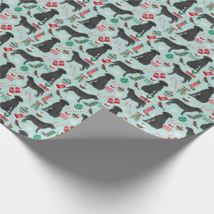 Papier Cadeau Papier d'emballage de Noël du Black Lab
