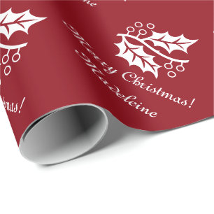 Papier Cadeau Papier d'emballage de Noël élégant avec le feuille