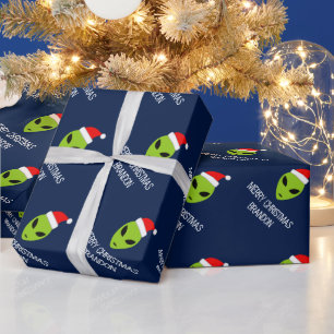 Papier Cadeau Papier d'emballage de Noël étranger drôle du père