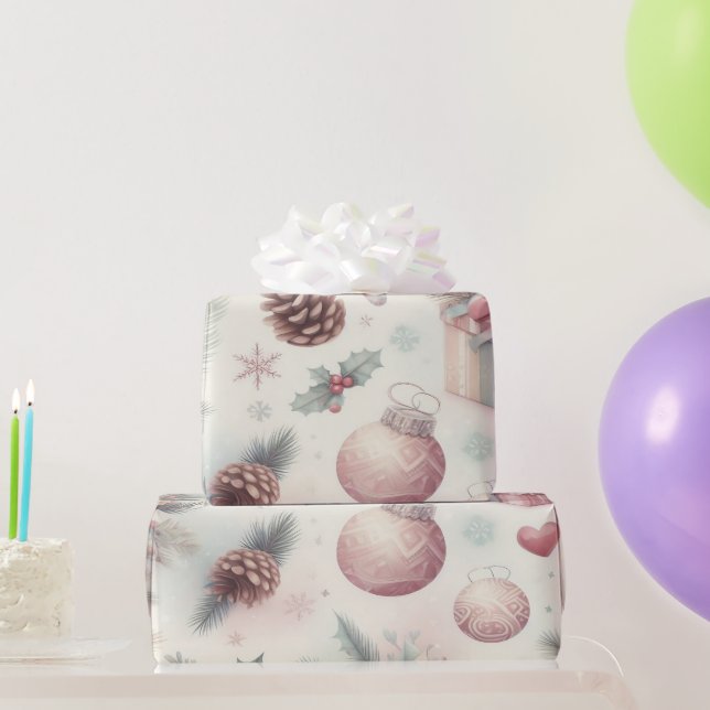 Papier Cadeau Papier d'emballage de Noël festif (Cadeaux de fête)