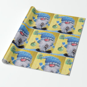 Papier Cadeau Papier d'emballage de Noël Gnome & ferret