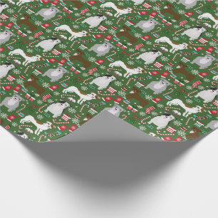 Papier Cadeau Papier d'emballage de Noël Pitbull