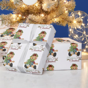 Papier Cadeau Papier d'emballage de Noël pour bébé garçon