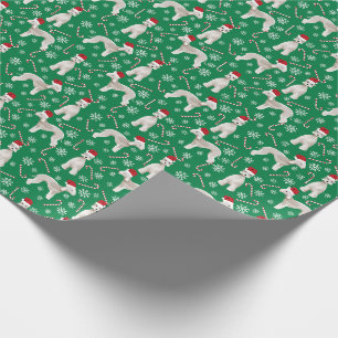 Papier Cadeau Papier d'emballage de Noël pour chien de Bedlingto