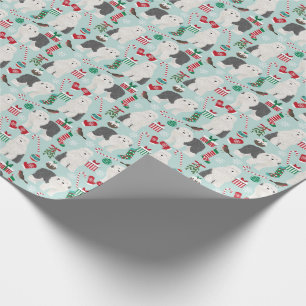 Papier Cadeau Papier d'emballage de Noël pour chiens de garde an