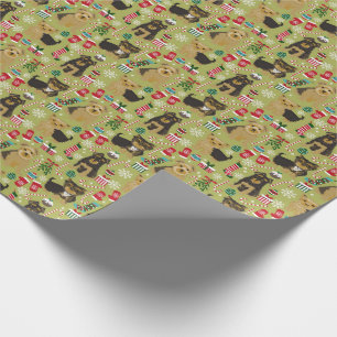 Papier Cadeau Papier d'emballage de Noël Yorkie