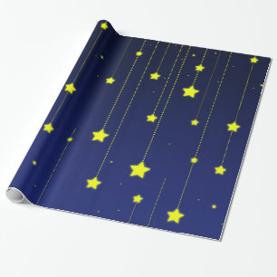 Papier Cadeau Papier d'emballage de nuit étoilée