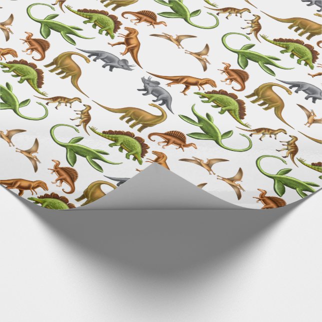 Papier Cadeau Papier d'emballage de Paleo de dinosaure (Coin)