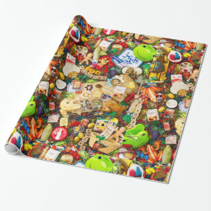 Papier Cadeau Papier d'emballage de pâque, 30" x 6'