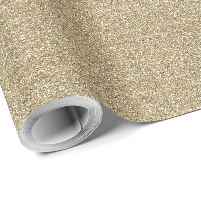 Papier Cadeau Papier d'emballage de parties scintillantes de (Coin rond)