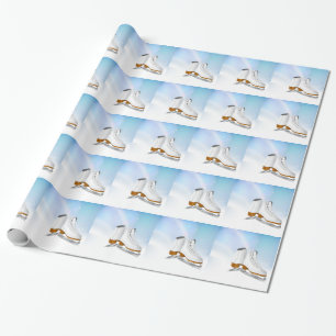 Papier Cadeau Papier d'emballage de patins de glace