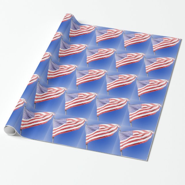 Papier Cadeau Papier d'emballage de patriotes (Déroulé)