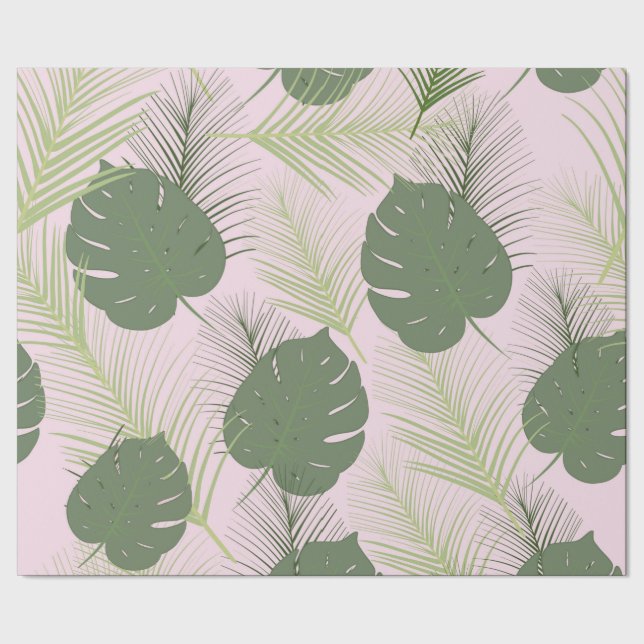 Papier Cadeau Papier d'emballage de paume rose (Couture)