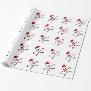 Papier Cadeau Papier d'emballage de Père Noël de jolly roger