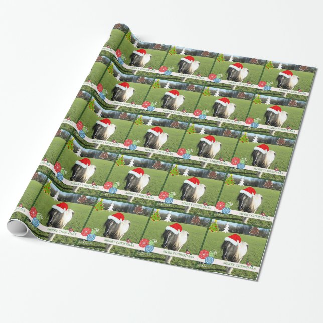 Papier Cadeau Papier d'emballage de Père Noël de vacances (Déroulé)