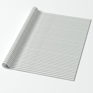 Papier Cadeau Papier d'emballage de rayures élégantes de gris