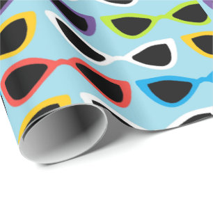 Papier Cadeau Papier d'emballage de rétros lunettes de soleil