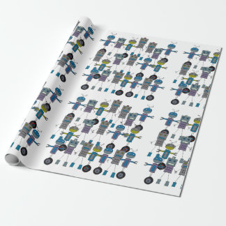 Papier Cadeau Papier d'emballage de robot
