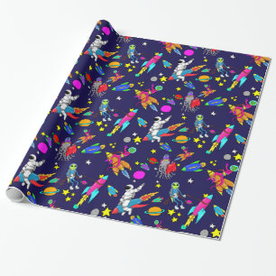 Papier Cadeau papier d'emballage de rodéo étranger de fusée