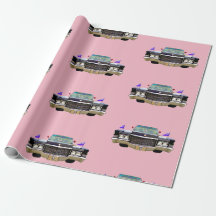 Papier d'emballage de rose d'Elvira