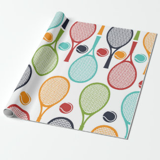 Papier Cadeau Papier d'emballage de tennis pour le cadeau et la
