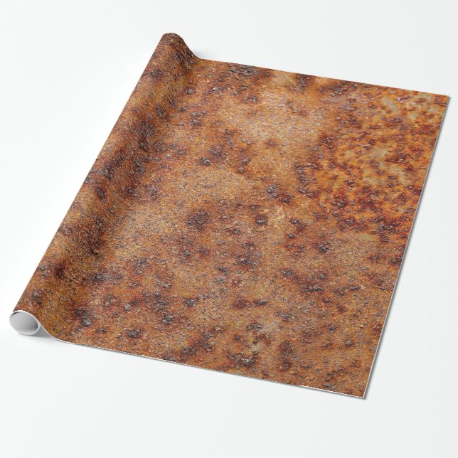 Papier Cadeau Papier d'emballage de texture de rouille (Déroulé)