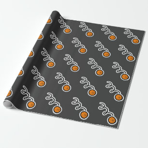 Papier Cadeau Papier d'emballage de thème de basket-ball
