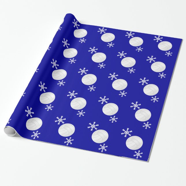 Papier Cadeau Papier d'emballage de vacances de flocon de neige (Déroulé)